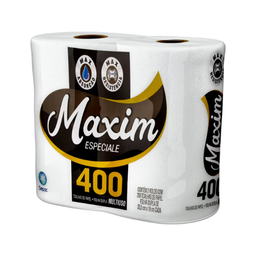 PAPEL TOALHA MAXIM ESPECIALE 400 C/