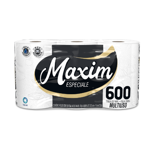 PAPEL TOALHA MAXIM ESPECIALE 600 C/