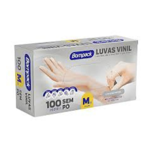 LUVA VINIL BOMPACK S/PÓ M