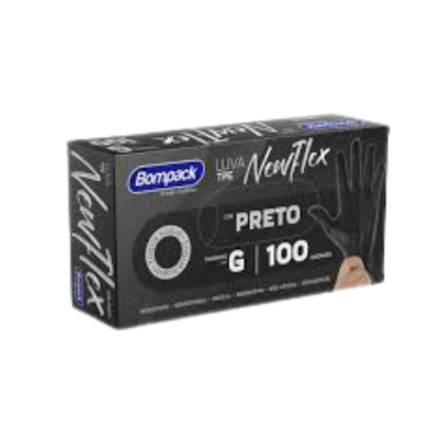 LUVA NEWFLEX BOMPACK S/PÓ PRETA G
