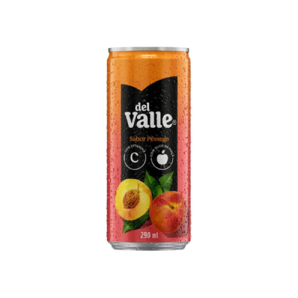 SUCO LATA PESSEGO DEL VALLE 290ML