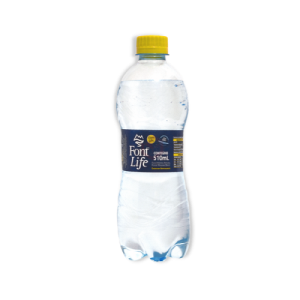 ÁGUA MINERAL FONT LIFE C/GÁS 510ML