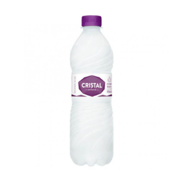 ÁGUA MINERAL CRISTAL C/GÁS 500ML