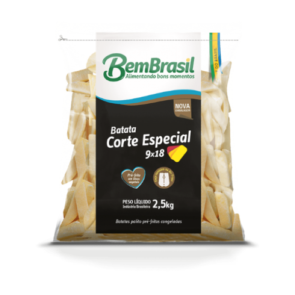 BATATA PALITO BEM BRASIL CORTE/ESP. 2,5KG
