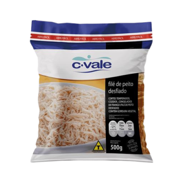 FILÉ DE PEITO DESFIADO C.VALE 500GR