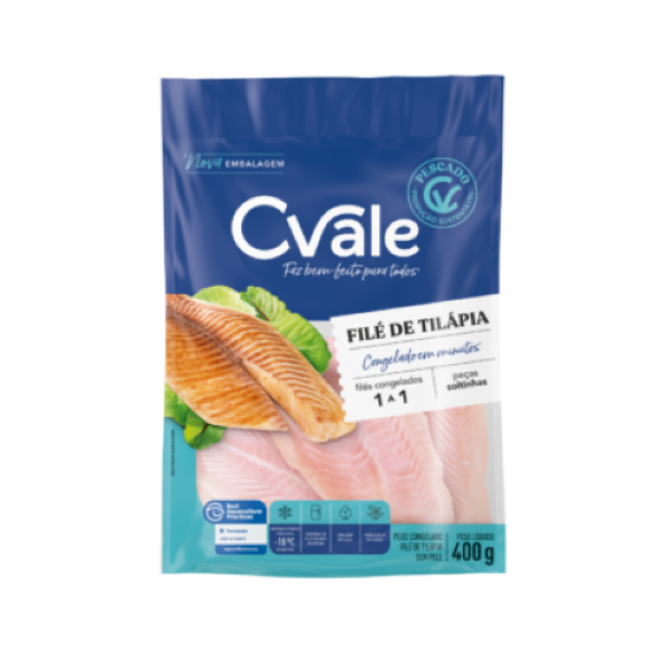 FILÉ DE TILÁPIA C.VALE 400GR