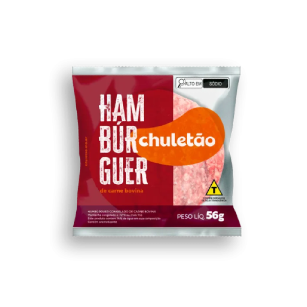 HAMBURGUER  BOVINO CHULETÃO 56GR CX/36