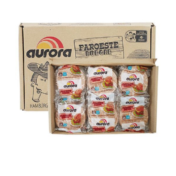 HAMBURGUER AURORA 56GR CXC/36