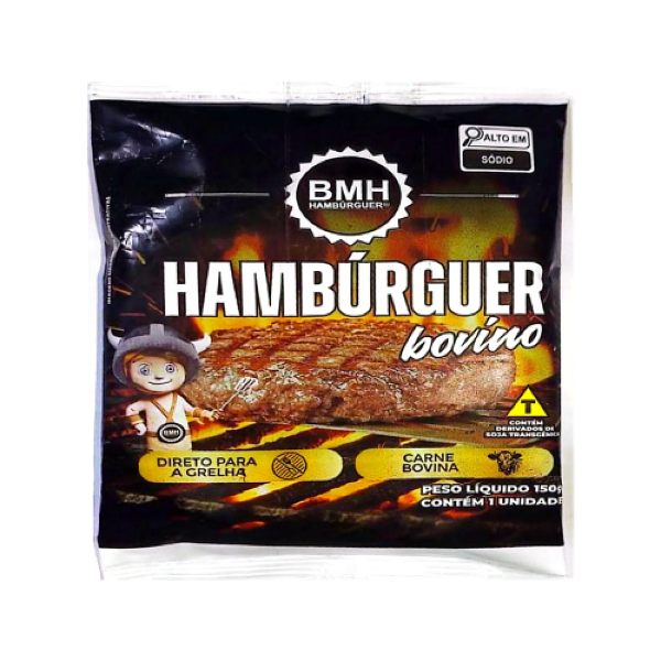 HAMBURGUER BOVINO BMH 150GR