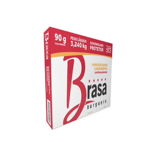 HAMBURGUER BRASA TRADICIONAL 90GR CXC/36