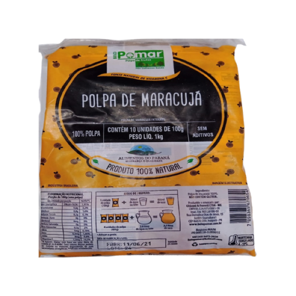 POLPA POMAR MARACUJÁ C/10