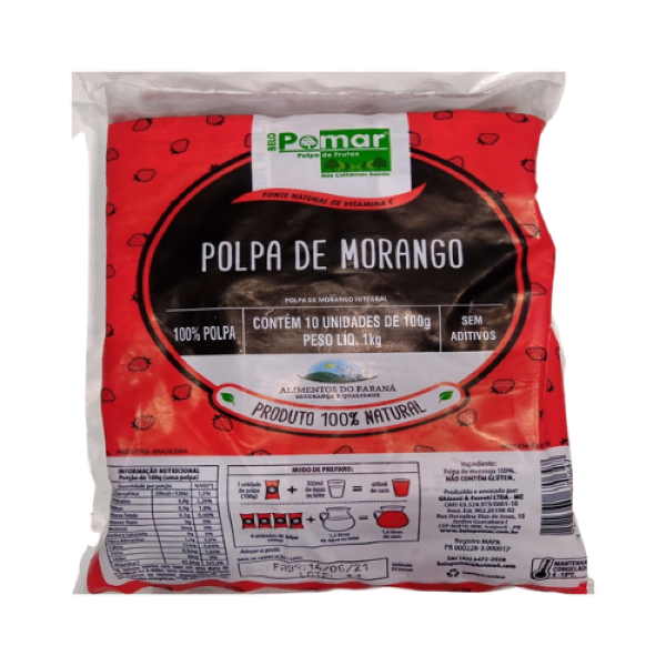 POLPA POMAR MORANGO C/10