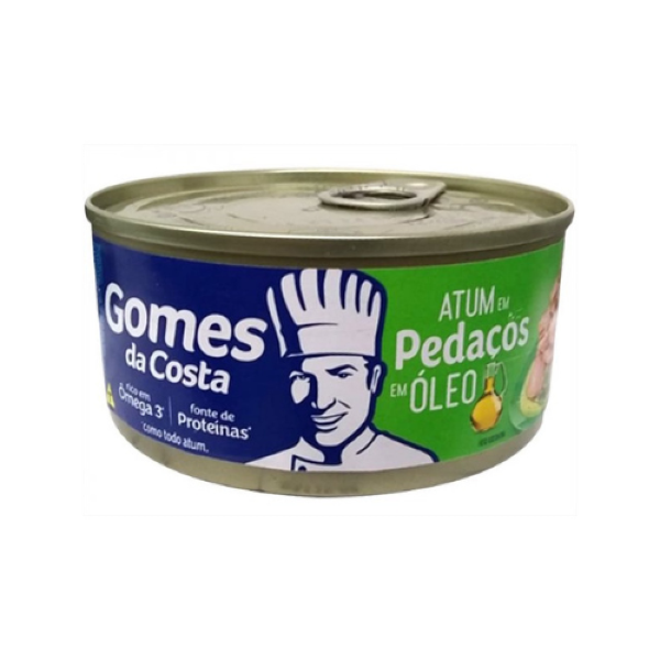ATUM PEDAÇOS EM ÓLEO GOMES DA COSTA 130GR