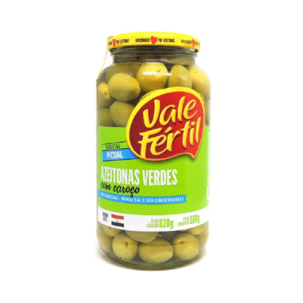 AZEITONA VERDE C/C VALE FÉRTIL 500G