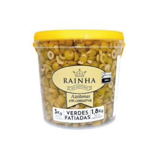 AZEITONA VERDE FATIADA COBERTURA RAINHA 1,8KG