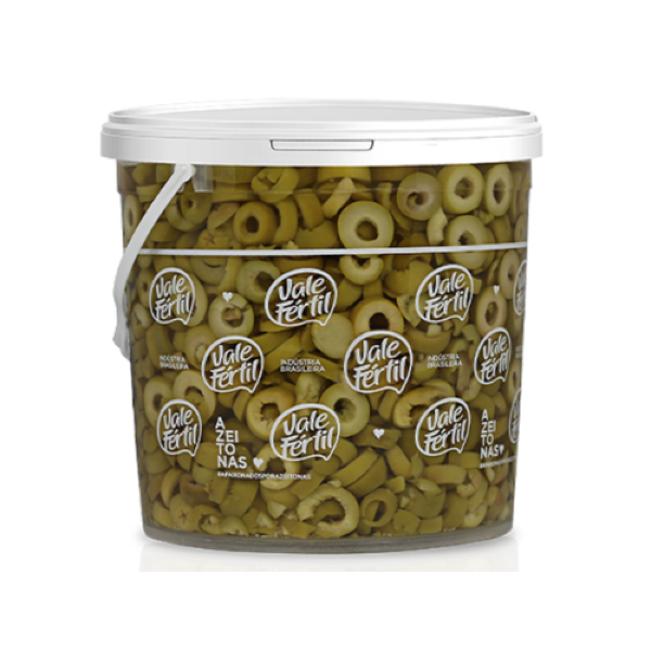 AZEITONA VERDE FATIADA COBERTURA VALE FÉRTIL 1,8KG