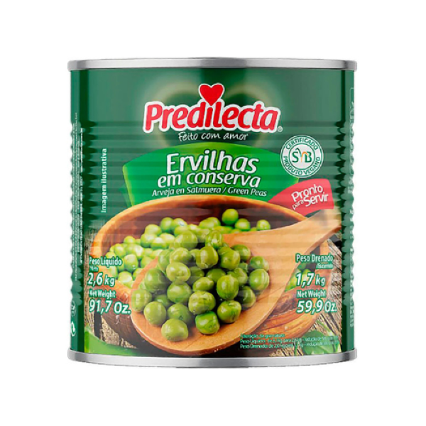 ERVILHA LATA PREDILECTA 1,7KG