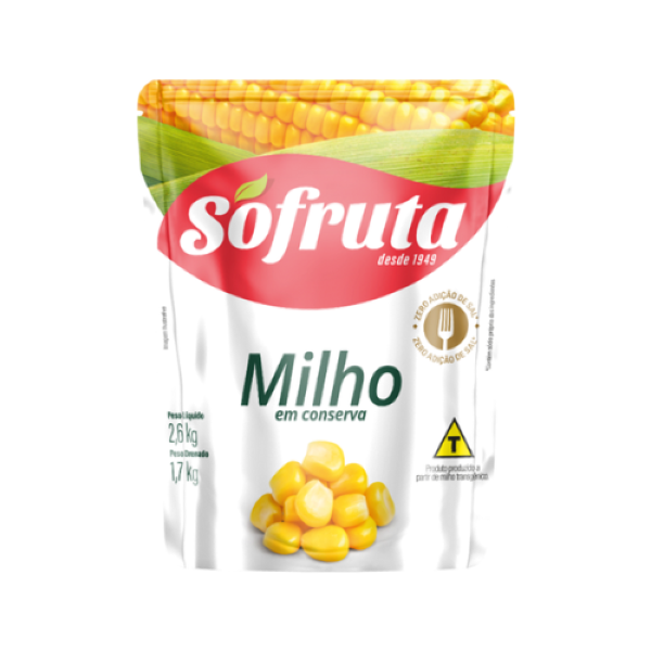MILHO SACHE VERDE SÓ FRUTA 1,7KG