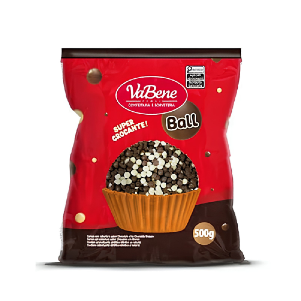 CEREAL MICRO CHOCOLATE AO LEITE E BRANCO VABENE 500GR