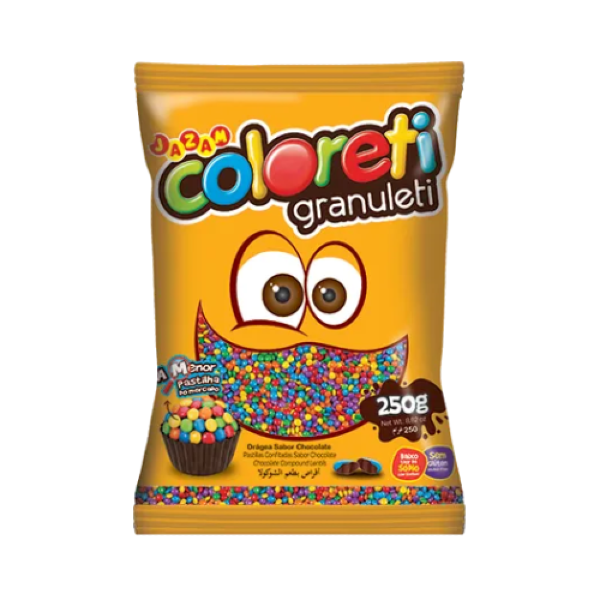 CHOCOLATE COLORETI GRANULETI SORTIDO JAZAM 250GR