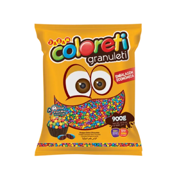 CHOCOLATE COLORETI GRANULETI SORTIDO JAZAM 900GR