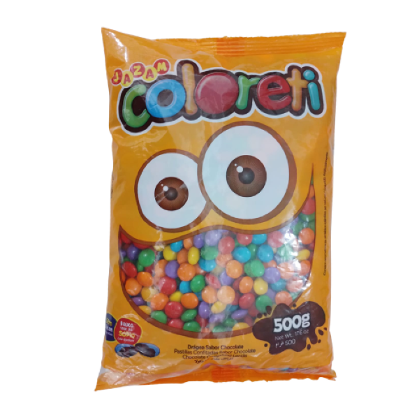 CHOCOLATE COLORETI MINI SORTIDO JAZAM 500GR