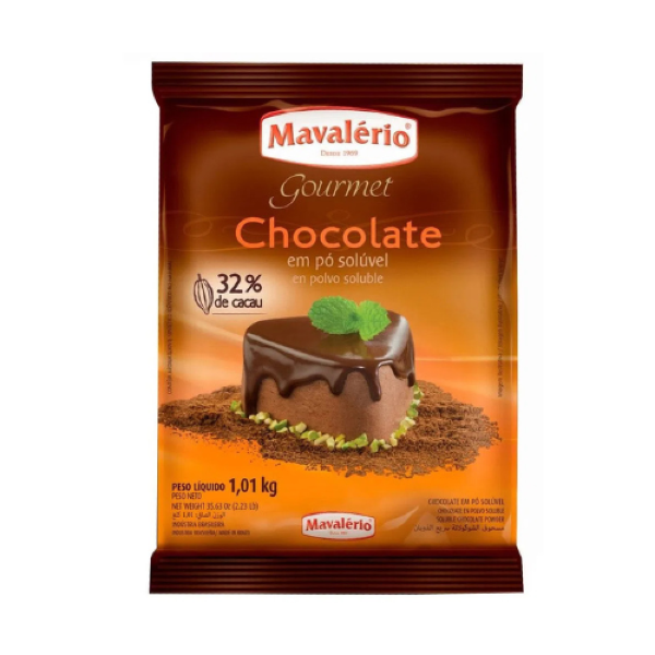 CHOCOLATE EM PÓ 32% CACAU MAVALÉRIO 1KG