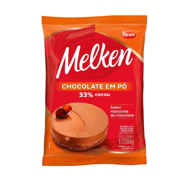 CHOCOLATE EM PÓ 33% MELKEN HARALD 1,010KG