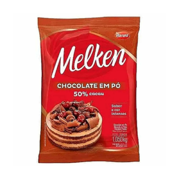 CHOCOLATE EM PÓ 50% MELKEN HARALD 1,010KG