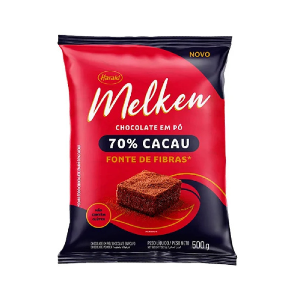 CHOCOLATE EM PÓ 70% MELKEN HARALD 500GR