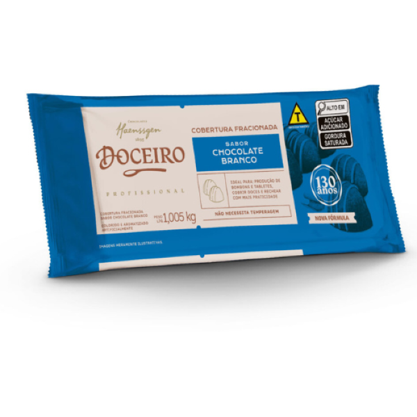 COBERTURA BARRA SABOR BRANCO DOCEIRO 1,005KG