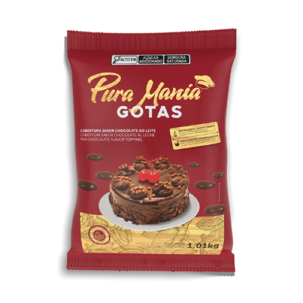 COBERTURA GOTAS SABOR AO LEITE ROMA 1,01KG