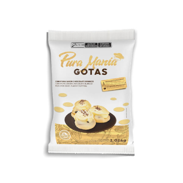 COBERTURA GOTAS SABOR BRANCA ROMA 1,01KG