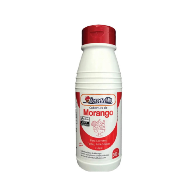 COBERTURA MORANGO SORVETEMIX 300GR