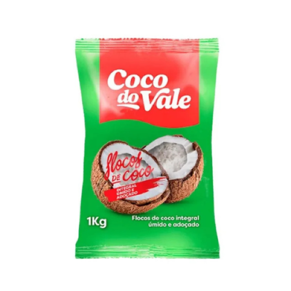 COCO FLOCOS ADOÇADO COCO DO VALE 1KG