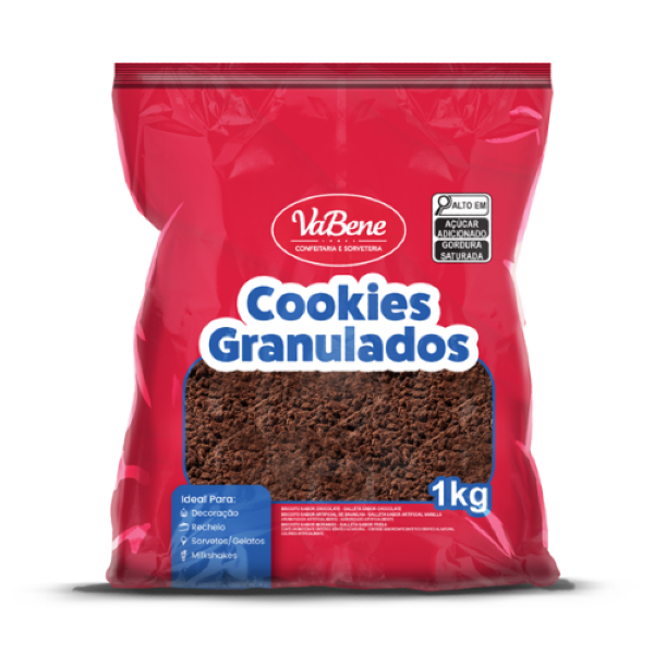 COOKIES GRANULADOS SABOR CHOCOLATE VABENE 1KG