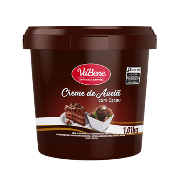 CREME DE AVELÃ C/CACAU VABENE 1,1KG BD