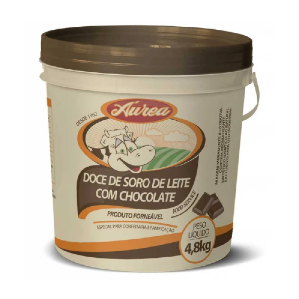 DOCE DE SORO LEITE C/CHOCOLATE ÁUREA 4,8KG