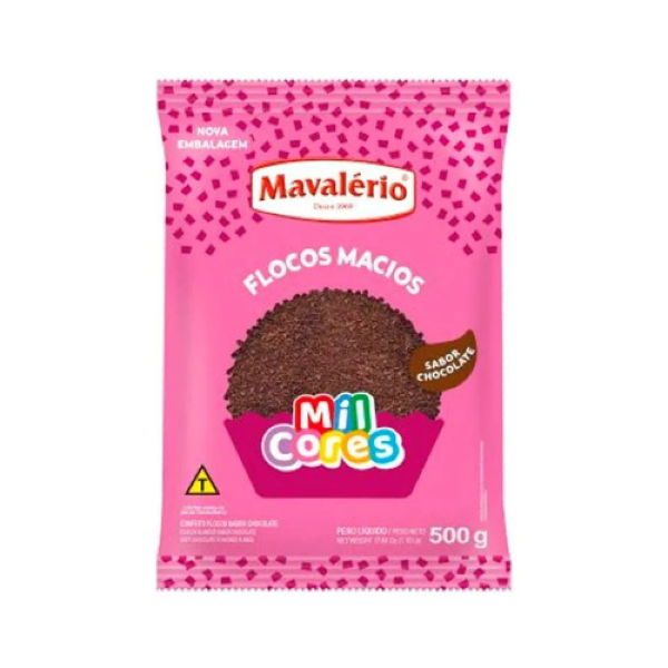 FLOCOS MACIO CHOCOLATE MIL CORES 500GR