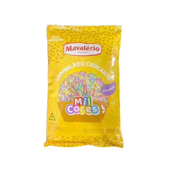 GRANULADO CROCANTE COLORIDO MAVALÉRIO 500GR