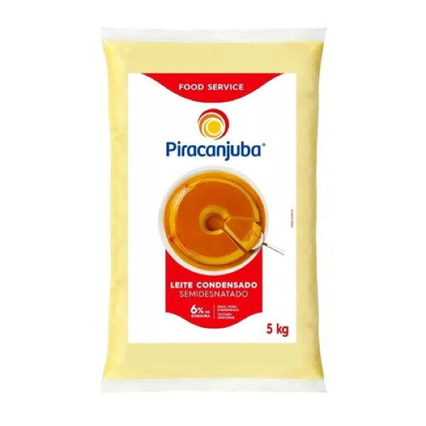LEITE CONDENSADO SEMI PIRACANJUBA 5KG