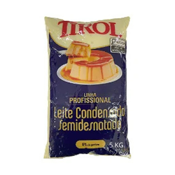 LEITE CONDENSADO SEMIDESNATADO TIROL 5KG