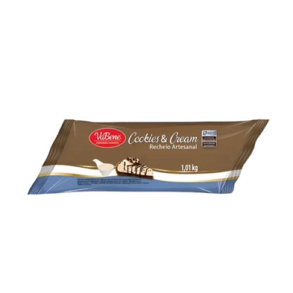 RECHEIO ARTESANAL CREME COOKIES & CREAM VABENE 1KG