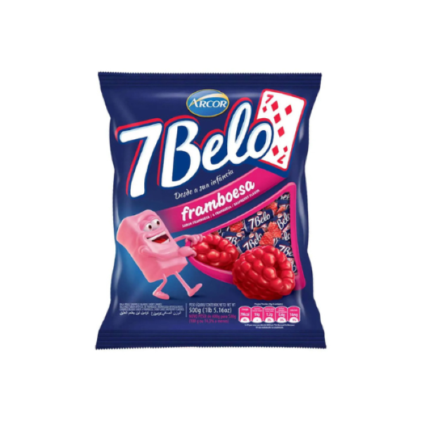 BALA 7 BELO FRAMBOESA 500GR