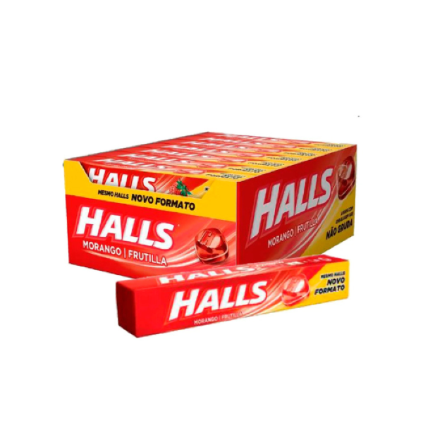HALLS MORANGO CX/UND