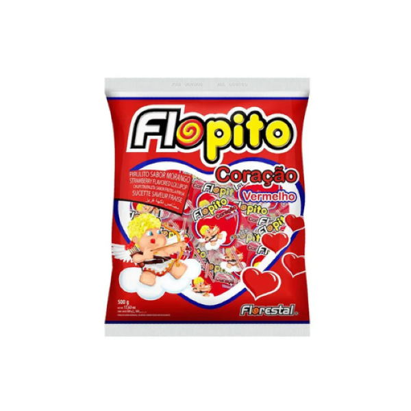 PIRULITO FLORESTAL CORAÇÃO VERMELHO 500GR