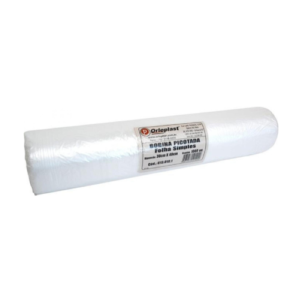 BOBINA FOLHA PICOTADA 30X40CM ORLEPLAST