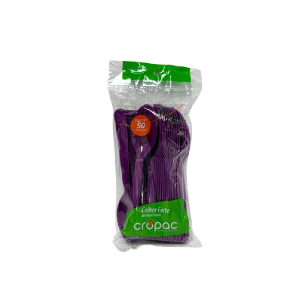 COLHER FORTE ROXA ACAI CROPAC C/50