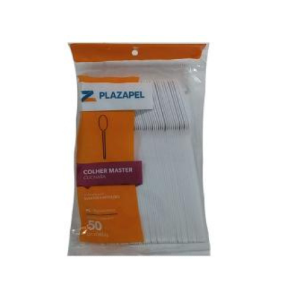 COLHER MASTER BRANCO PLAZAPEL C/50