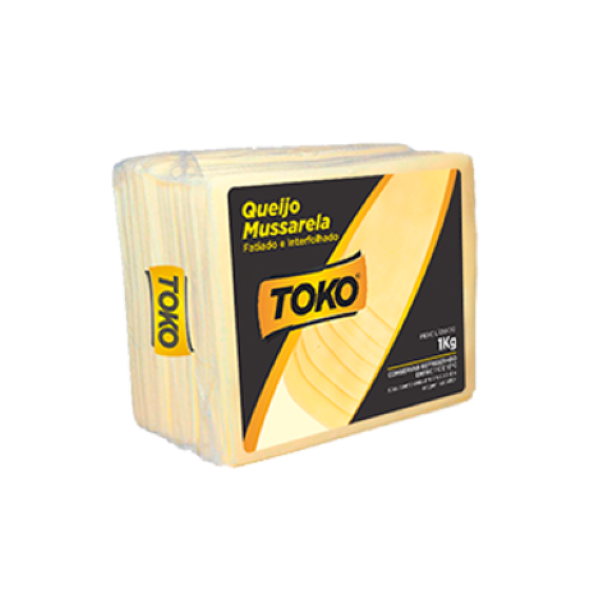 QUEIJO MUSSARELA FATIADA TOKO 1KG